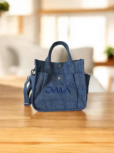 Denim OMA Tote Bag – OMA DESIGNS