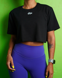 Black Crop Tee