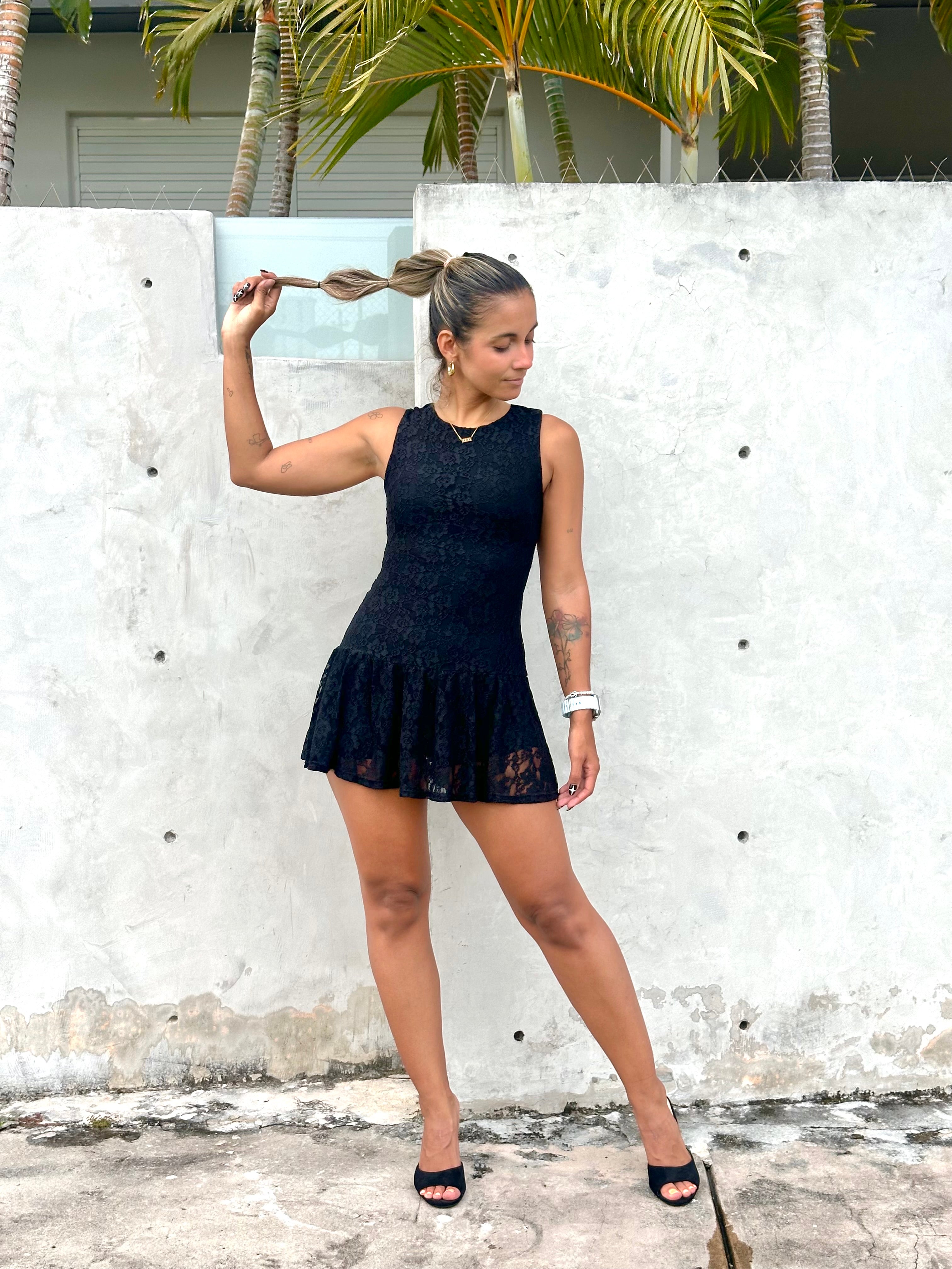 Lace Dress Black OMA DESIGNS Lace Dress Black OMA DESIGNS