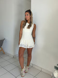 Lace Dress White