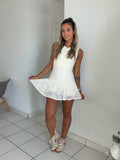 Lace Dress White